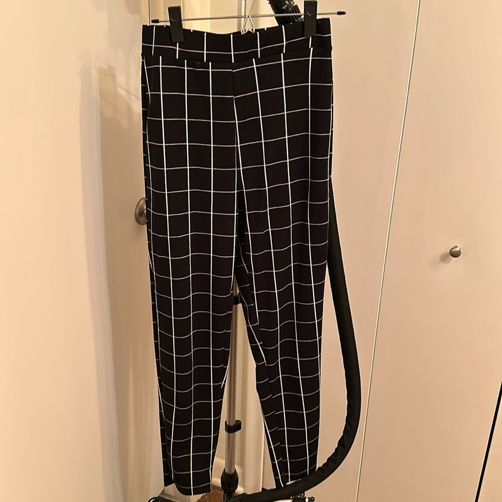SHEIN window pane trouser